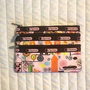 LeSportsac 3 Zippered Pouch
